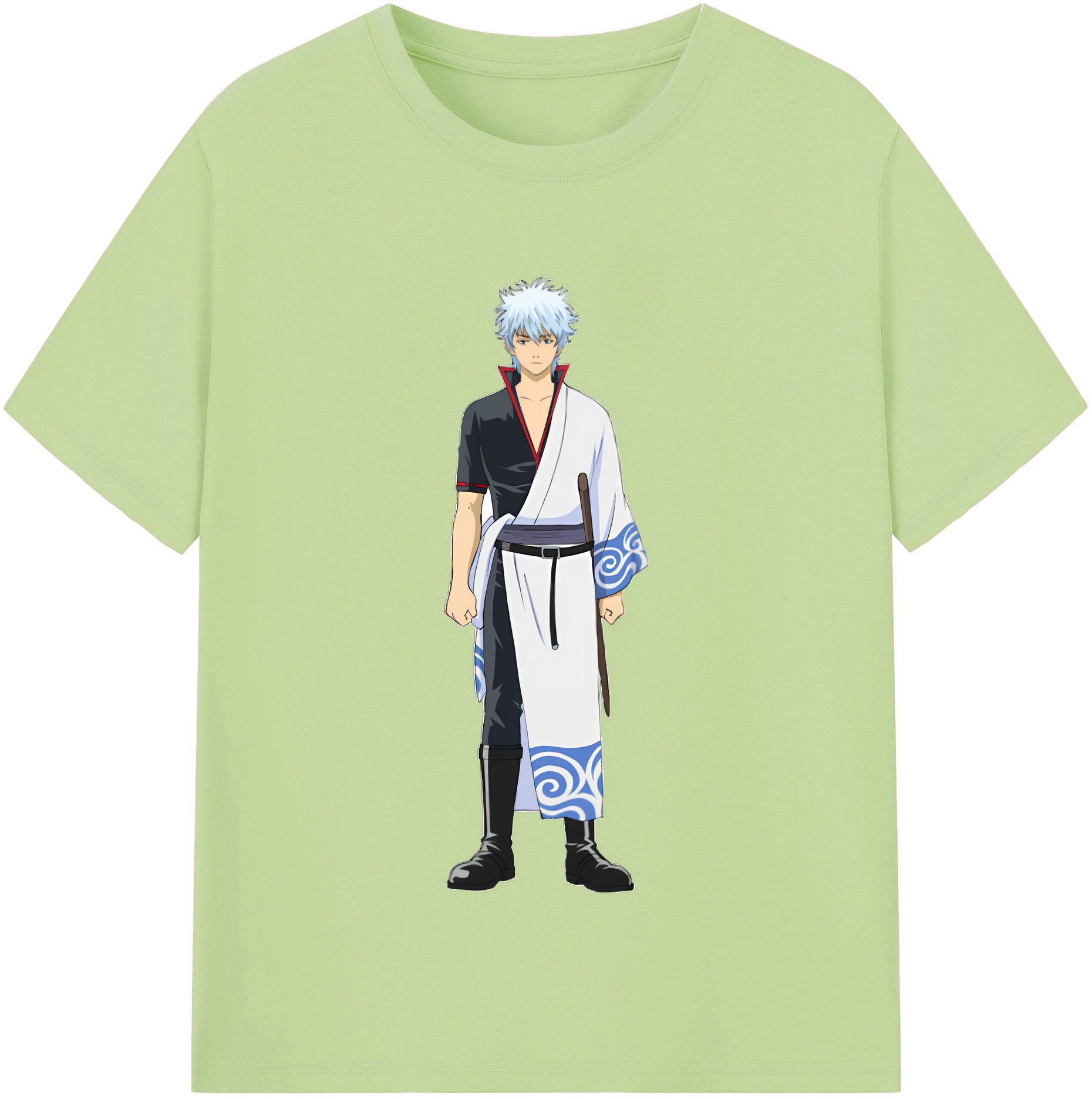 （画像用） ぎんたま 坂田銀時（さかたぎんとき） 神楽 志村新八（しむら しんぱち） GINTAMA Sakata Gintoki Kagura Shimura Shinpachi 綿100％半袖Tシャツ（フロントプリント）